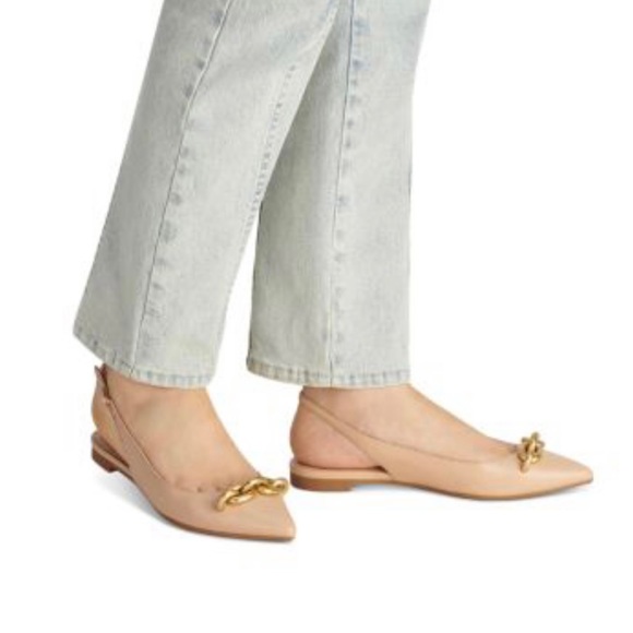 NIB COACH Women's Veronica Embellished Pointed Toe
Slingback Flats - Picture 5 of 6